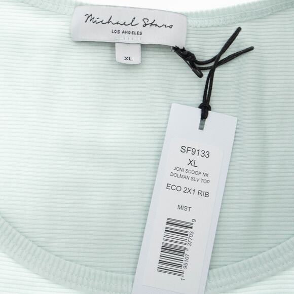 Michael Stars Mint Green Joni Scoop Neck Dolman Sleeve Top Size XL - Picture 5 of 10